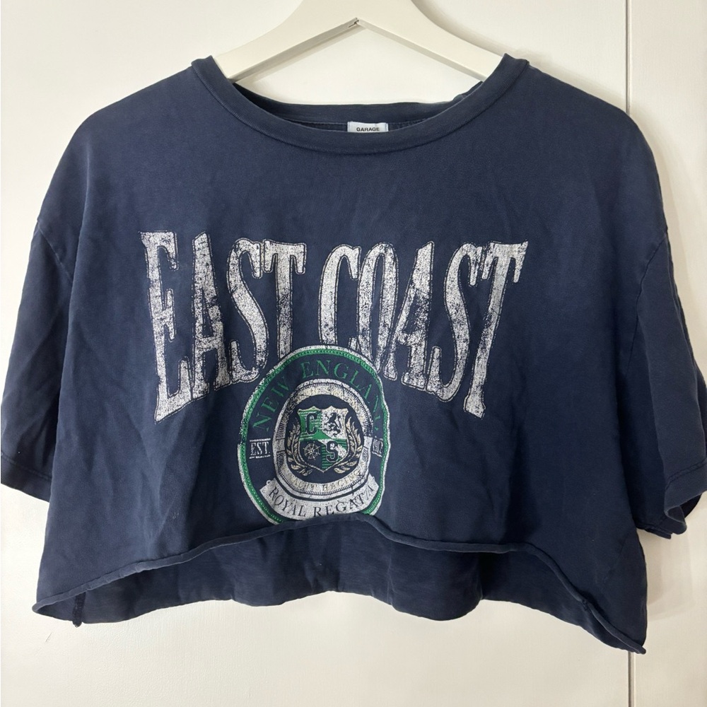 Cropped “East Coast” Tee - Picture 1 of 3